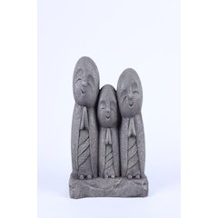 Lucky Japanese Jizo Family Praying