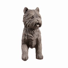 Cairn Terrier Garden Statue Gray Life Size Home Yard Decor