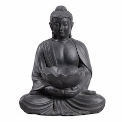 Meditating Buddha With Lotus Planter