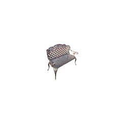 Garden Bench Bronze Colour - Lattice Design 42.5 Inch Long