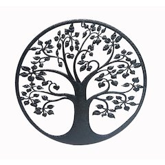 Metal Wall Hanging Decor Tree Pattern