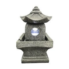11" Pogoda Fountain with Warm White LED