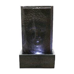 32In Buddha Wall Fountain with 4 Wt LED