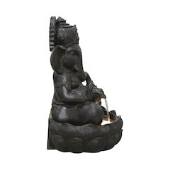 35In Ganesha Sculptural Outdoor Fountain with Ww LEDs