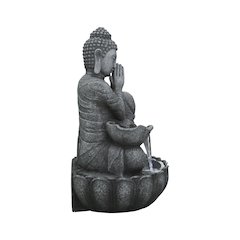 32" H Sitting Buddha Fountain W/Wt LED