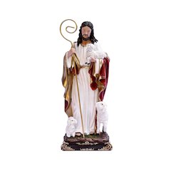 12in Good Shepherd Figure Statue Religious Decor