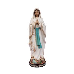 12" Our Lady of Lourdes Statue Mary Figure Religious Decor
