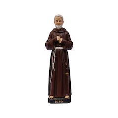 24 in St. Padre Pio Figure Statue Religious Decor Indoor/Outdoor