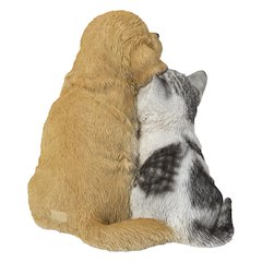 Golden Retriever & Kitten