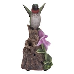 Motion Activated Singing Hummingbird On Foxglove