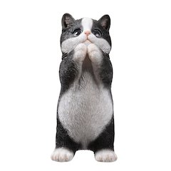 7" H Cow Cat Kitten Statue Praying