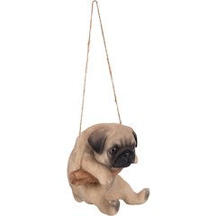 Hanging Pug Puppy Statue