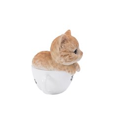 Teacup Kitten Orange Tabby Statue