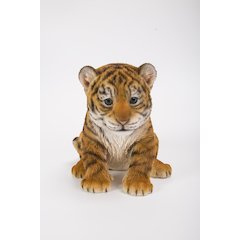Sitting Tiger Cub Statue