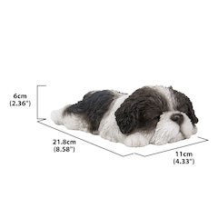 Black/White Shih Tzu Puppy Sleeping