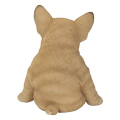 Sleepy French Bulldog Puppy Statue Sitting