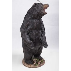 Growling Standing Bear Statue