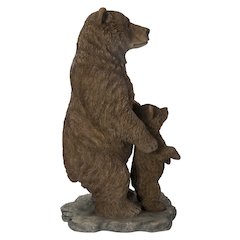 Standing Mother & Baby Brown Bears