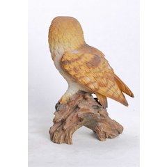 Barn Owl On Branch Statue