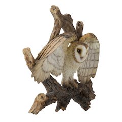 Flying Barn Owl Wall Plaque