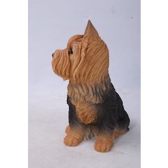 Sitting Yorkshire Terrier Statue