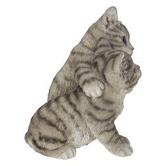 Kittens Hugging - Grey