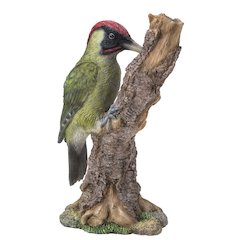 Woodpecker On Stump Statue