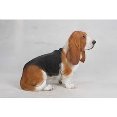Large Basset Hound Statue