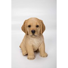 Sitting Golden Retriever Puppy Statue