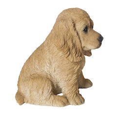 Cream-Coloured Cocker Spaniel Statue