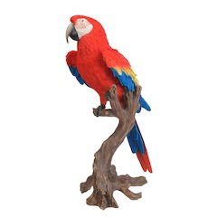 Large Scarlet Macaw Statue