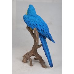Large Blue/Yellow Macaw Statue