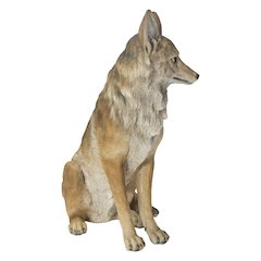 Sitting Coyate Statue