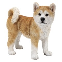 Akita Dog Standing Statue