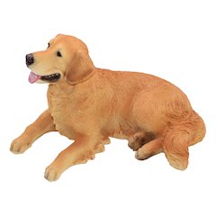 Golden Retriever Lying Down Statue