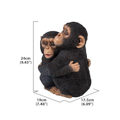 Chimpanzees Hugging