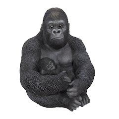 Gorilla Sitting with Baby