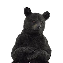 Sitting Black Bear Statue