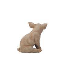 Small Sitting Pig Statue