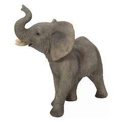 Elephant W/Trunk Up Statue