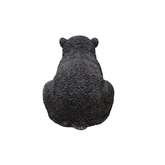 Sitting Black Bear Cub Statue