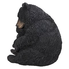 Large Black Bear Mother & Child Embracing
