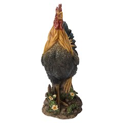Large Cock On A Wood Barrel