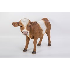 Brown Standing Cow Statue