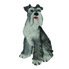 Sitting Schnauzer Statue