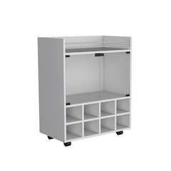 St Andrews Bar Cart White MDF