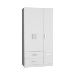 Sebree Four Door Armoire White MDF