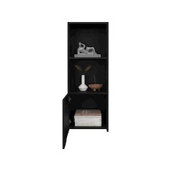 Obregon Wall Cabinet Black MDF
