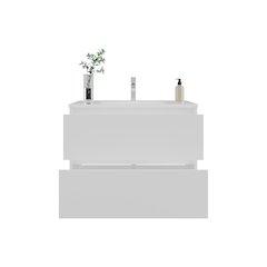 Tuhome Bathroom Cabinet Opalo  White MDF