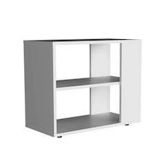 Gardin Side Table White MDF